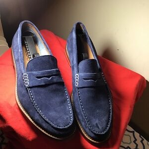😎ALDO, new cond, size 9.5, blue suede loafers, see photos, no box 🔥